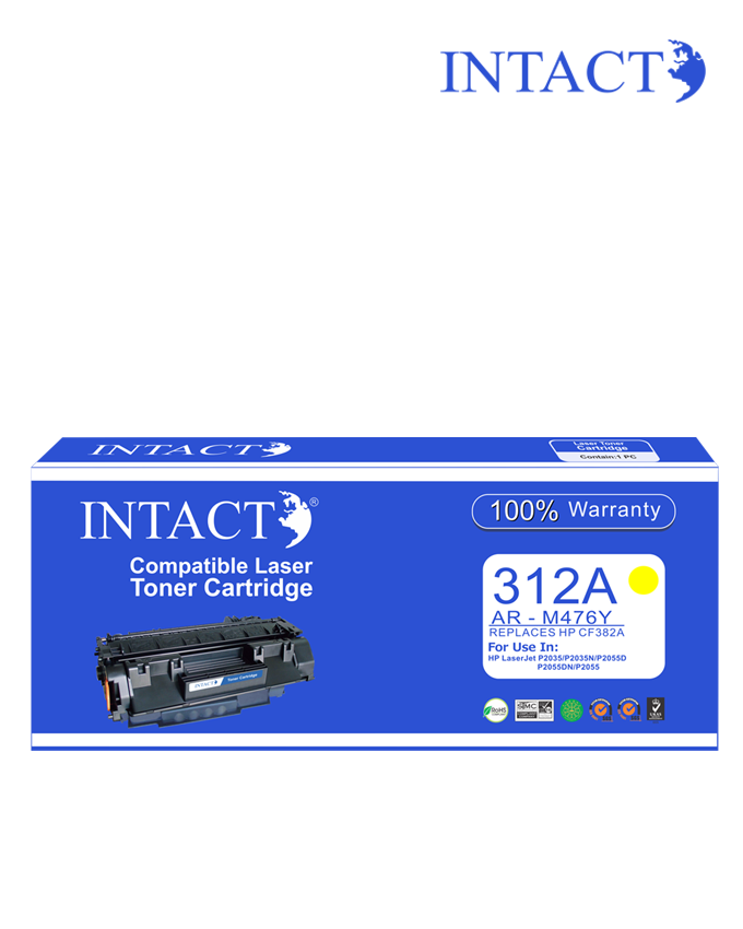 Intact Compatible with HP 312A (AR-M476Y) Yellow